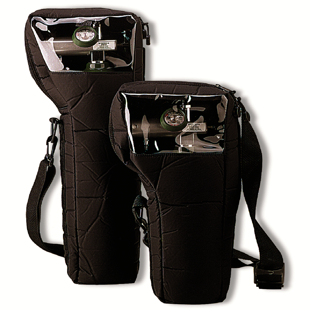 Western Black Nylon Cylinder Carrying Bag (Holds 1 Cylinder)