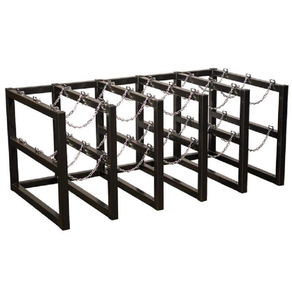 Justrite® Steel 15 Gas Cylinder Barricade Rack