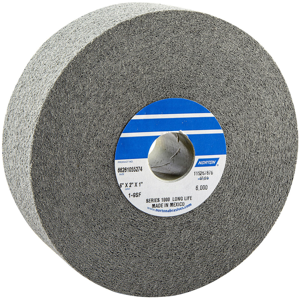 Norton® 4 1/2" X 5/8" Fine Grade Silicon Carbide Bear-Tex Rapid Finish Series 1000 Gray Non-Woven Convolute Wheel