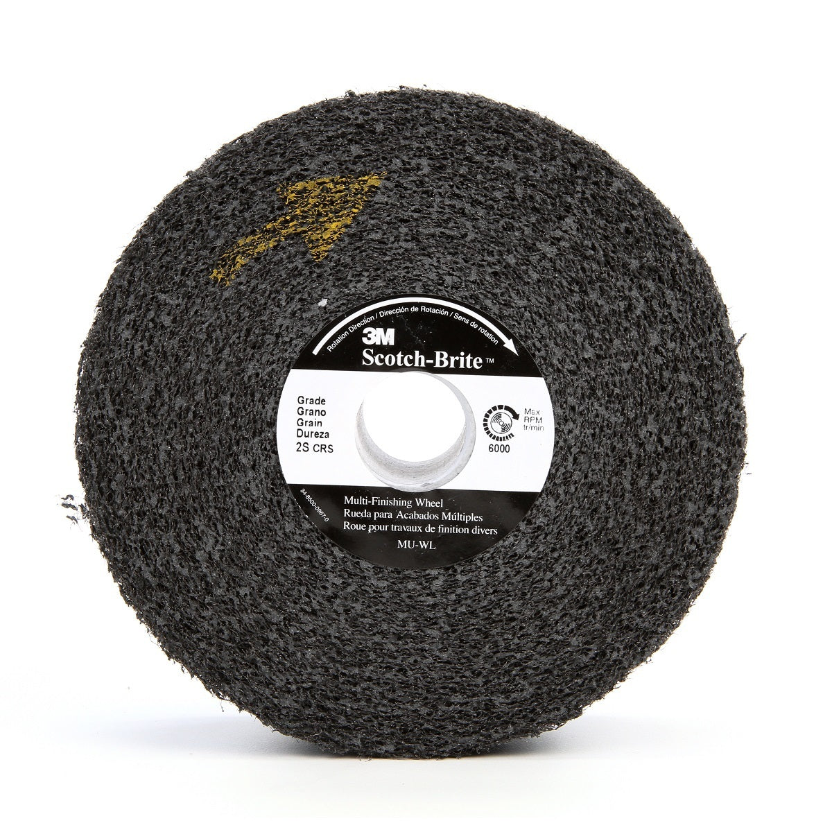 3M™ 6" X 4" X 1" Coarse Grade Silicon Carbide Scotch-Brite™ Black Disc