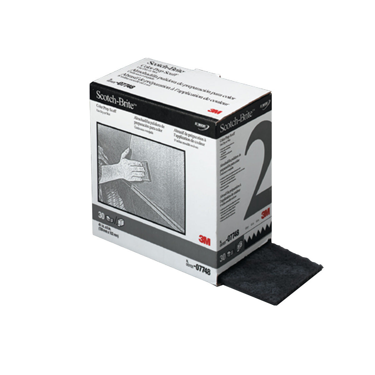3M™ 4 3/4" X 15'" Ultra Fine Grade Silicon Carbide Scotch-Brite™ Gray Sheet
