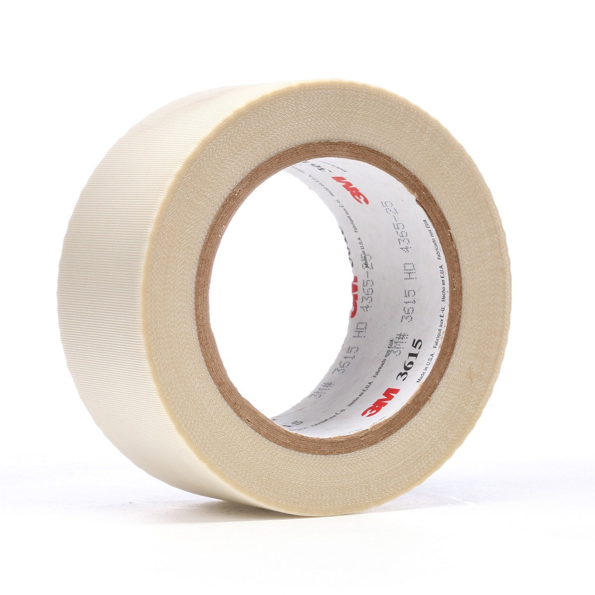 3M™ 2" X 36 yd White Series 3615 4 mil Glass Cloth Duct Tape