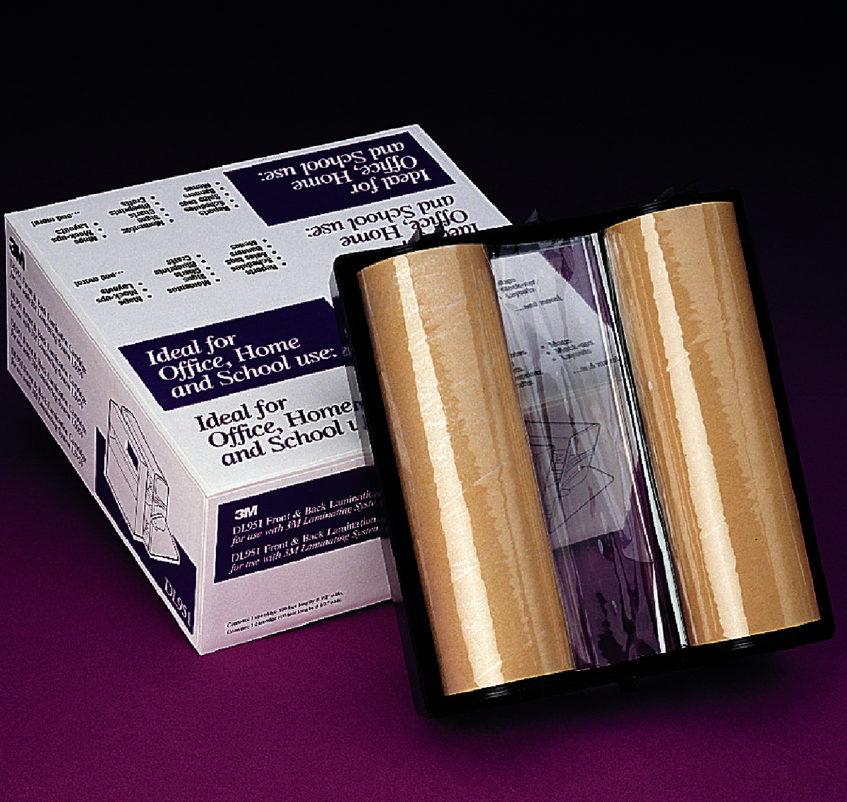 3M™ 8" X 100' Clear DL951 Polyethylene Dual Laminate Refill Cartridge