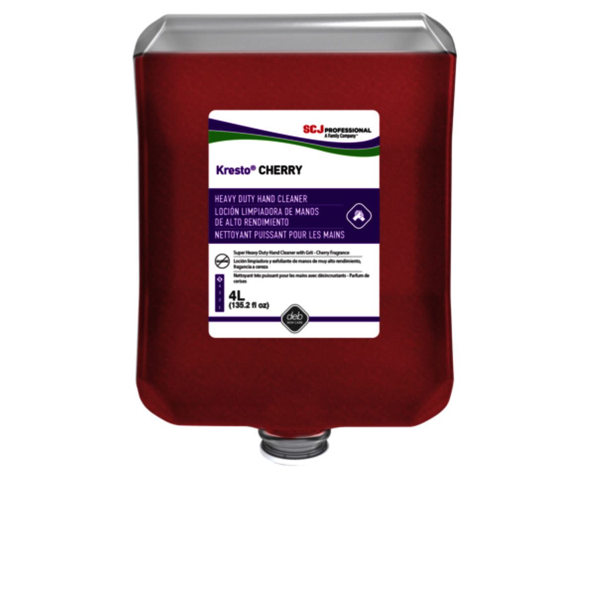 Deb 4 Liter Refill Red Kresto® Cherry Scented Hand Cleaner