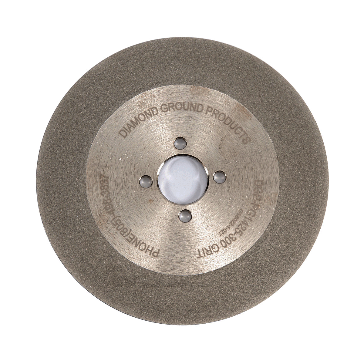 Diamond Ground 6" Steel 300 Grit Single Sided Grinding Wheel