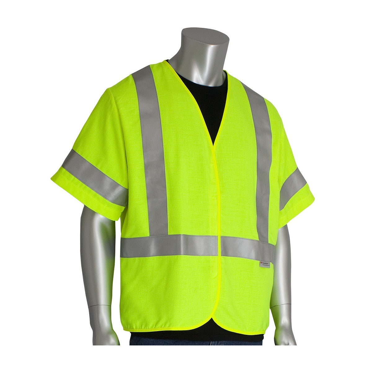 Protective Industrial Products X-Large Hi-Viz Yellow Modacrylic/Aramid/Mesh Vest