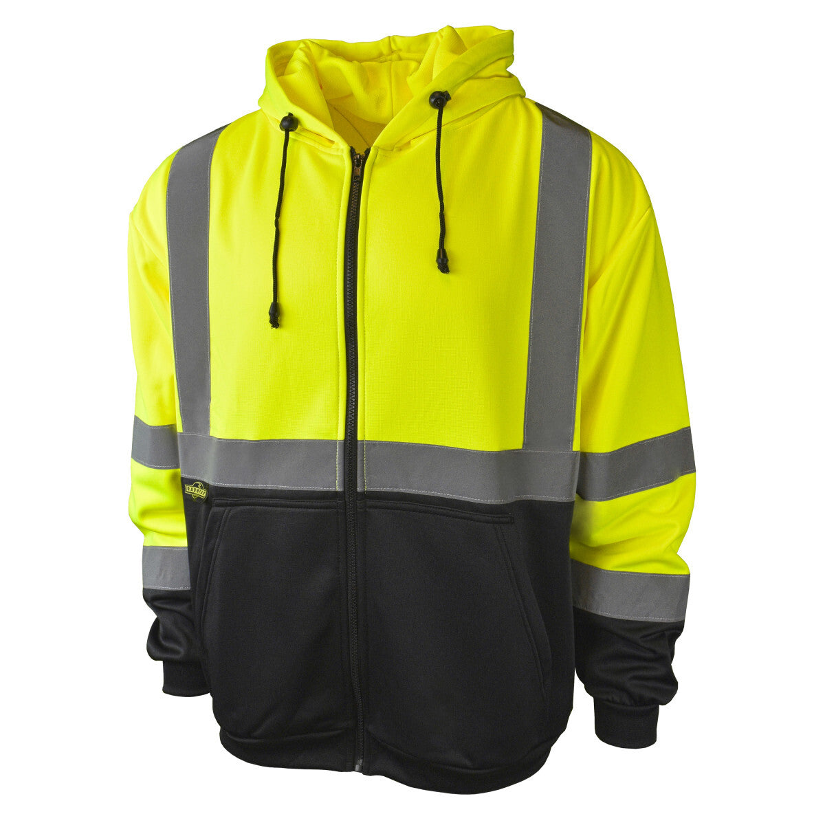 Radians X-Large Hi-Viz Green / Black 100% Polyester Anti-pill Fleece Sweatshirt