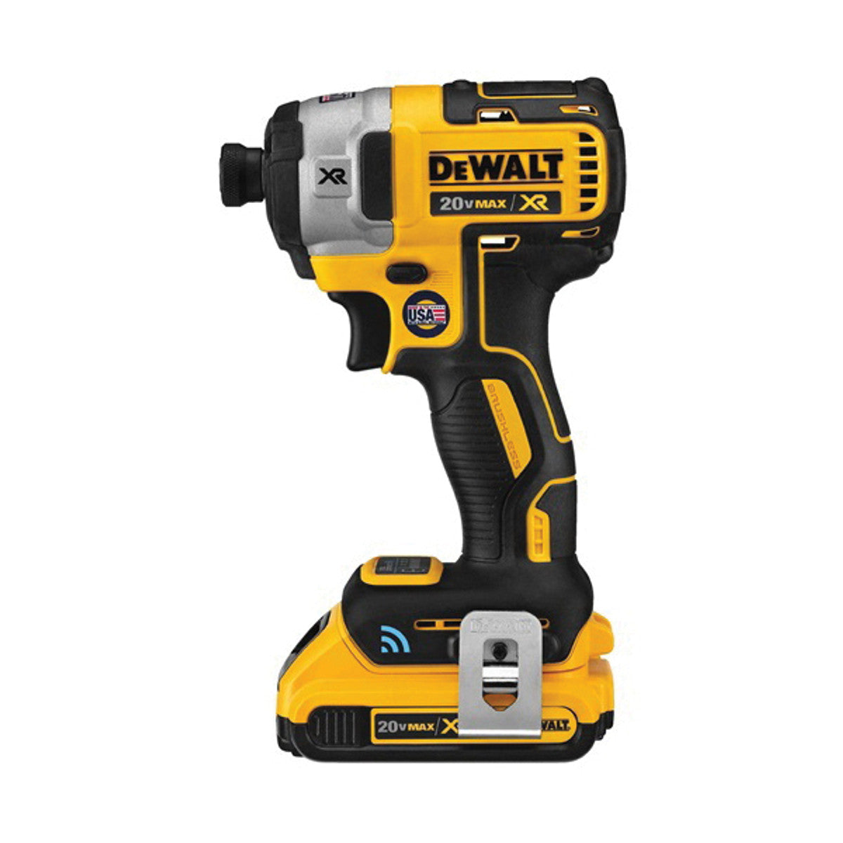 Dewalt DCF888D2 20V MAX XR Tool Connect Brushless Impact Driver Kit W/ (2) 2Ah Batteries, Charger and Contractor Bag