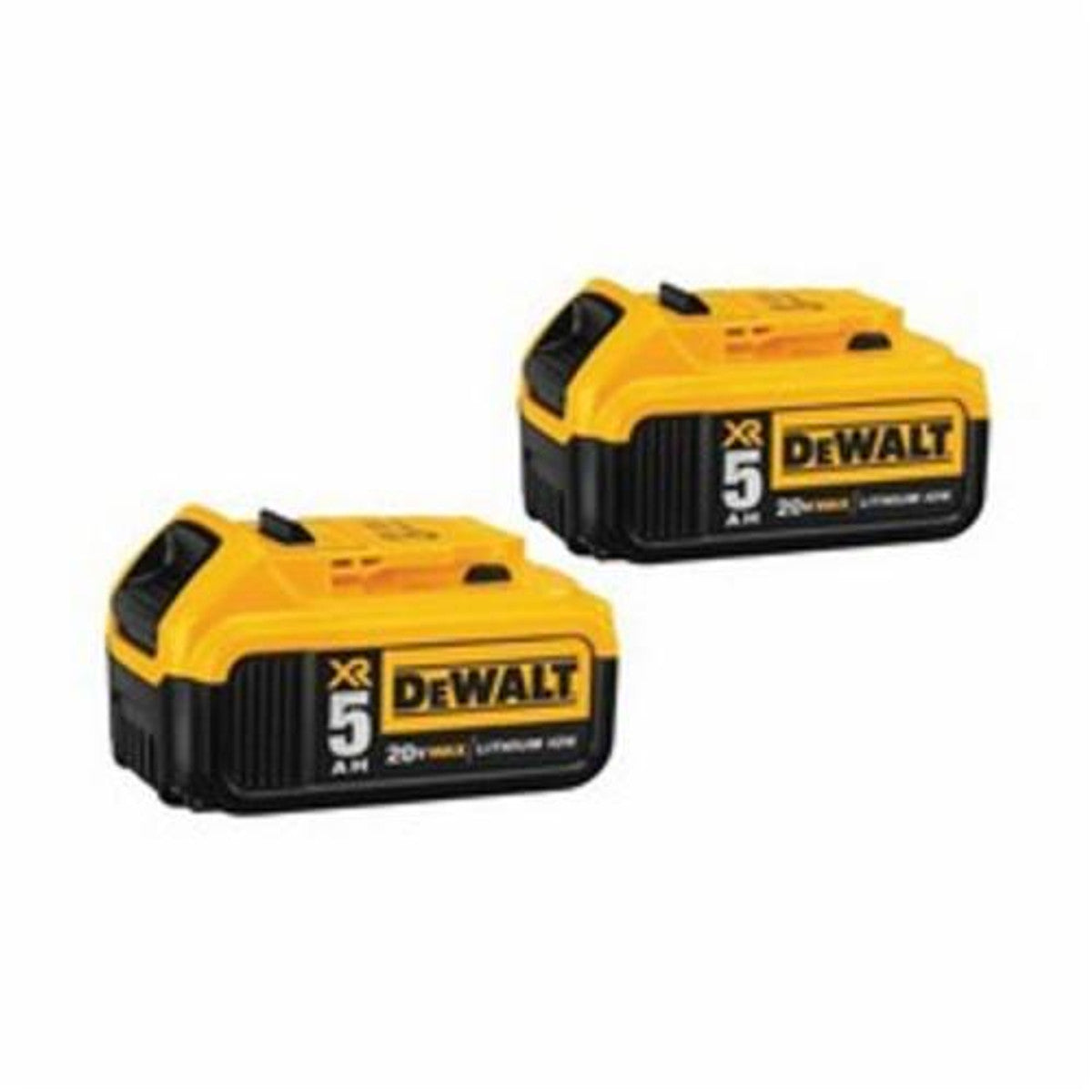 DeWALT DCB205-2 20V MAX Premium XR® Li-Ion Battery Pack, 5.0 Ah, (2/PK)