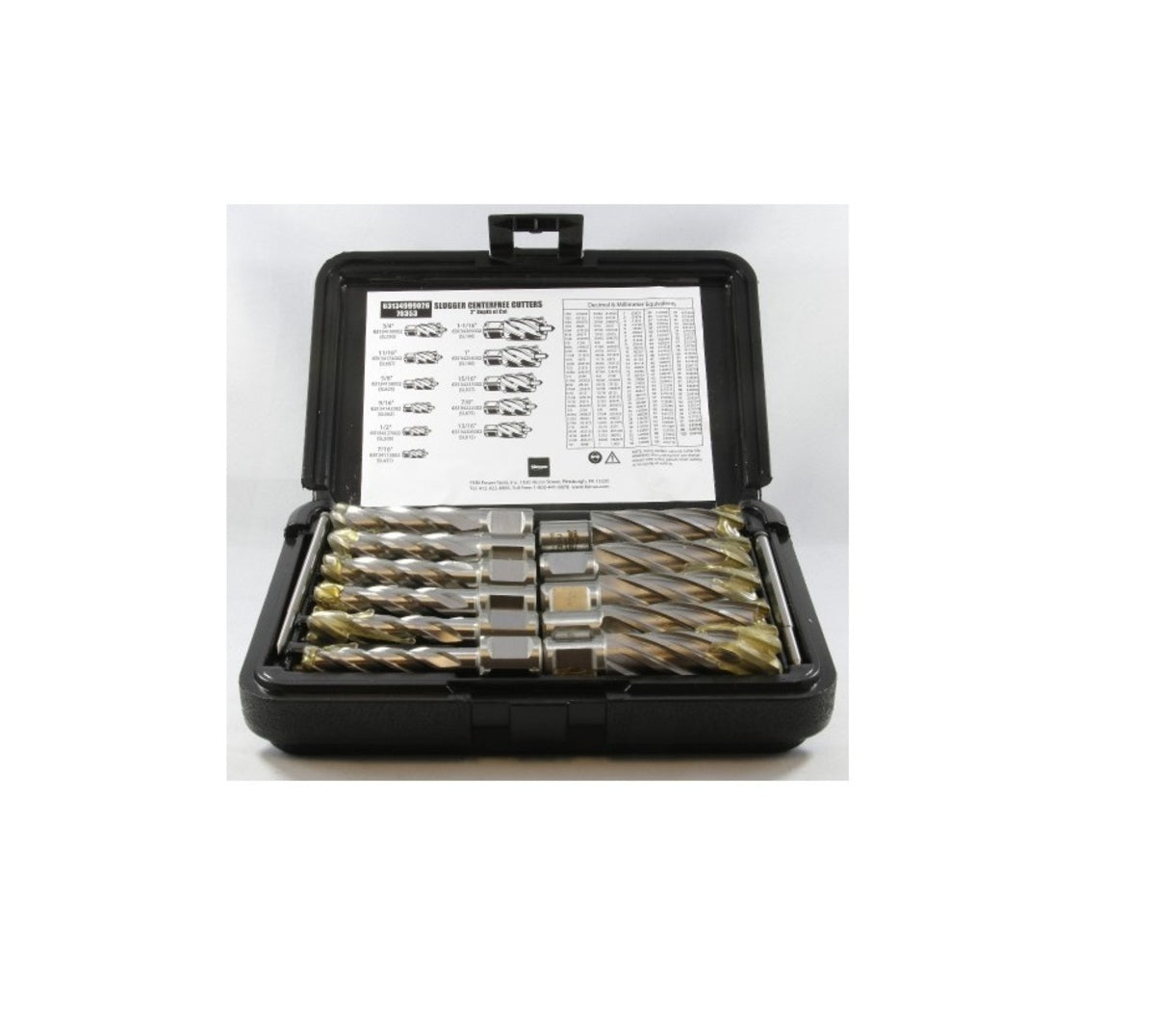 Fein 7/16" - 1 1/16" X 2" Slugger® Annular Cutter Set