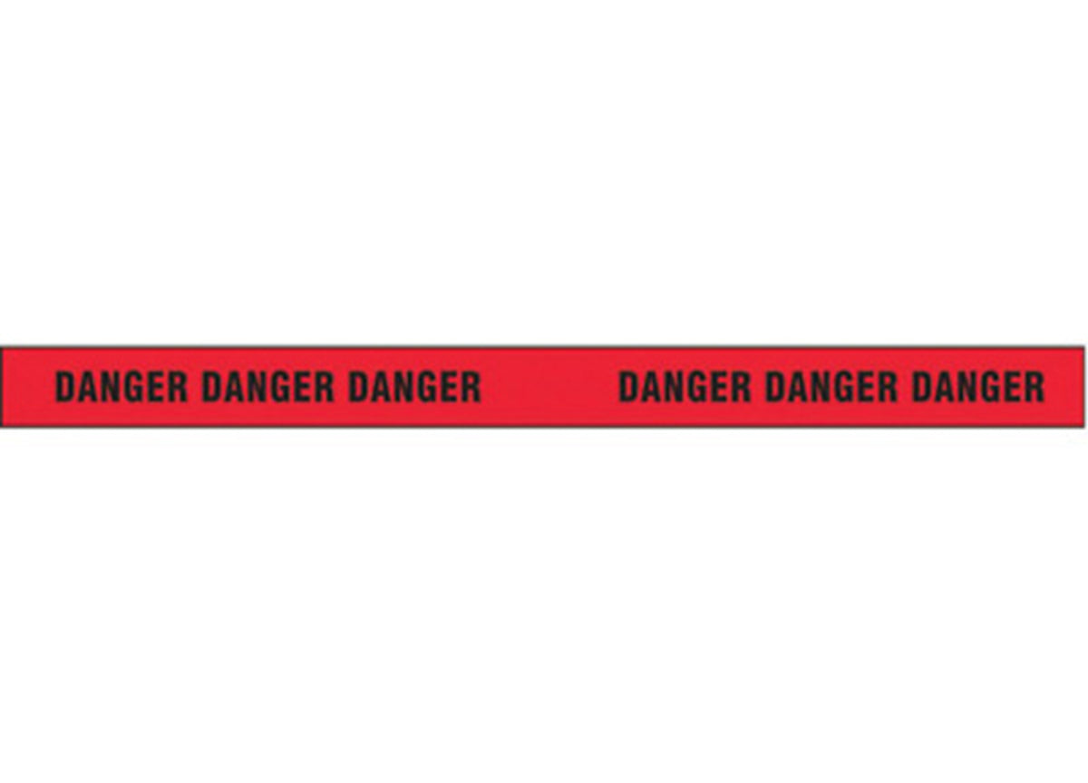 Harris Industries 3" X 500' Red 5 mil Polyethylene BT Series Barricade Tape "DANGER"