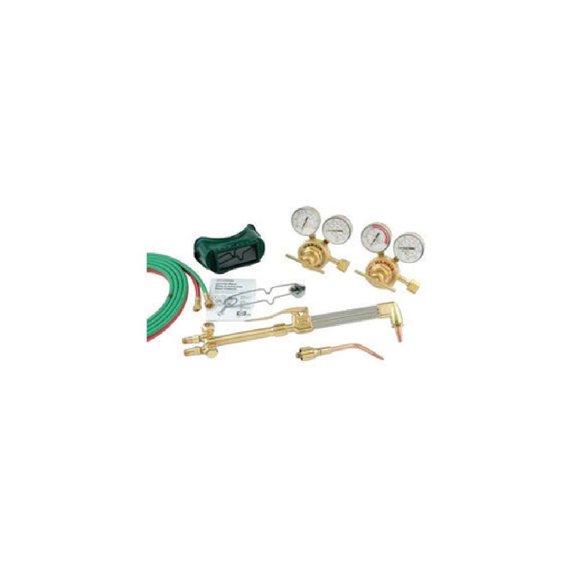 Harris® Model 43-425-510 Pipeliner® Deluxe Heavy Duty All Fuels/Acetylene/Oxygen Brazing/Cutting/Heating/Welding Outfit CGA-510 With Handle Equipped FlashGuard® Check Valves