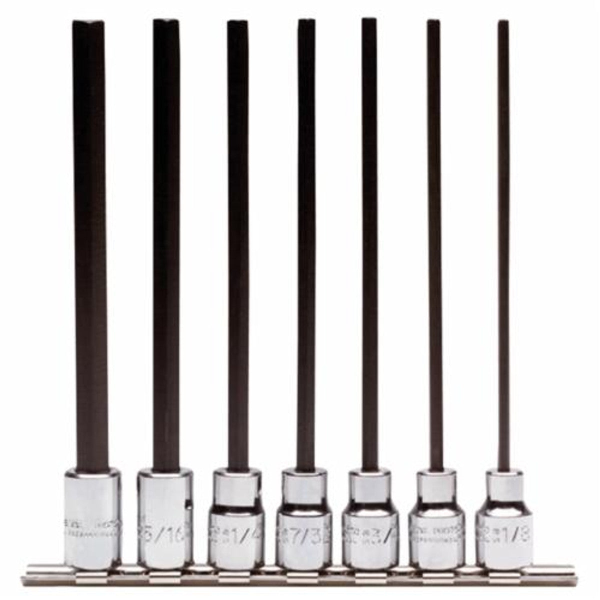 Proto J4990-7XL 3/8" Drive Extra Long Hex Bit 7-Piece Set