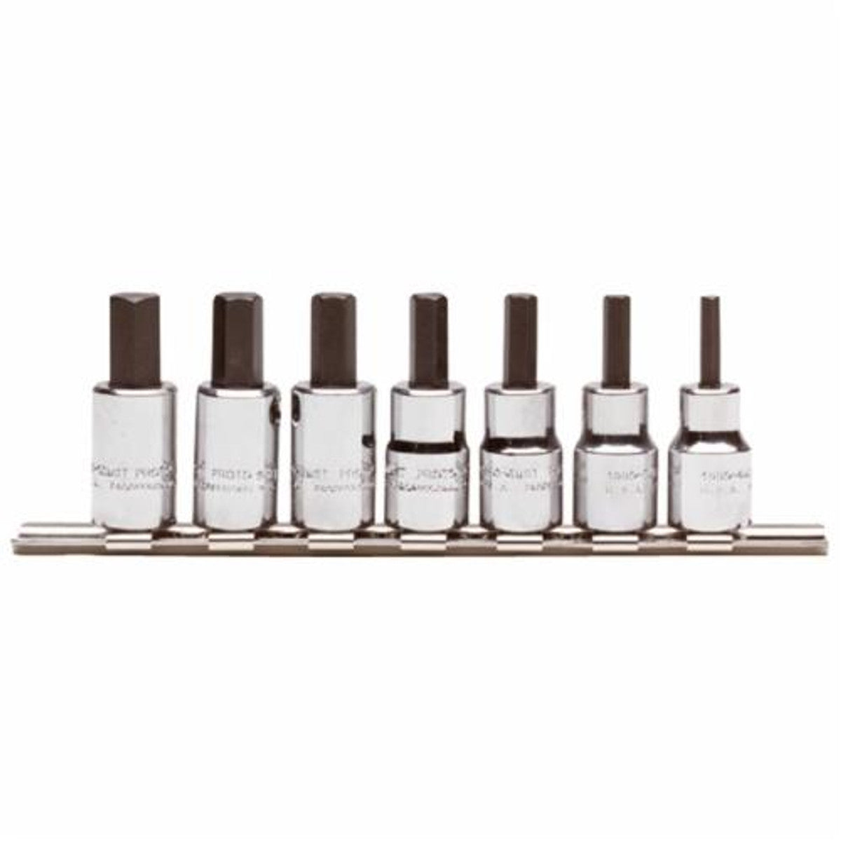 Proto J4990-SMA 3/8" Drive Metric Hex Bit 7-Piece Set