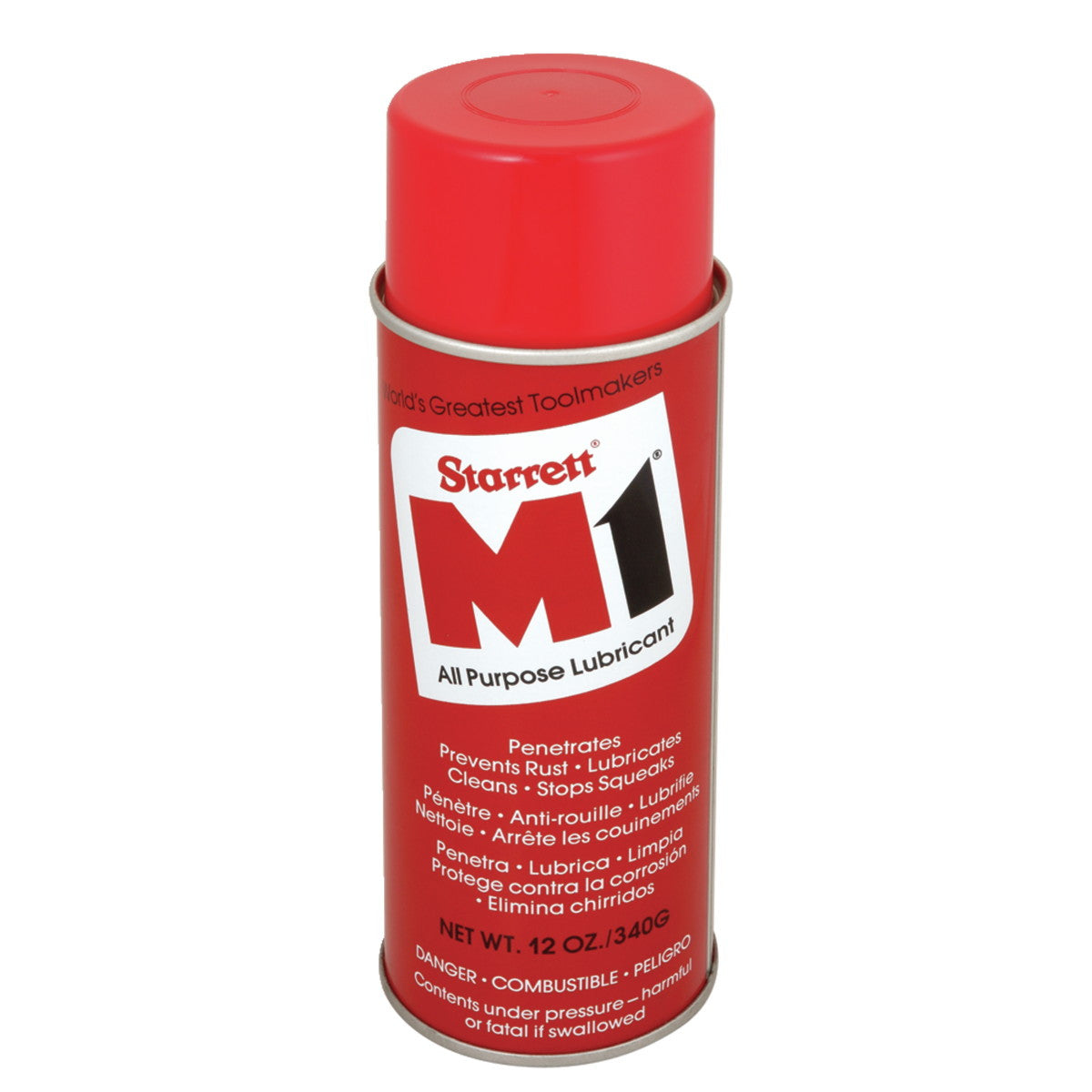 Starret M1-12 M1 Oil, Multipurpose Spray Lubricant, Aerosol, 12 oz.