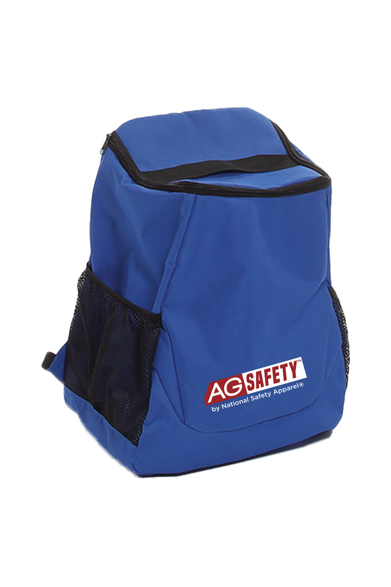 National Safety Apparel Blue AG Safety™ Backpack With Zipper Closure
