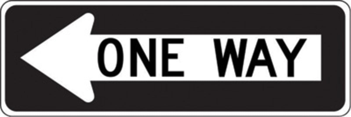 Accuform Signs® 12" X 36" Black/White Engineer Grade Reflective Aluminum Parking and Traffic Sign "ONE WAY (With Left Arrow)"