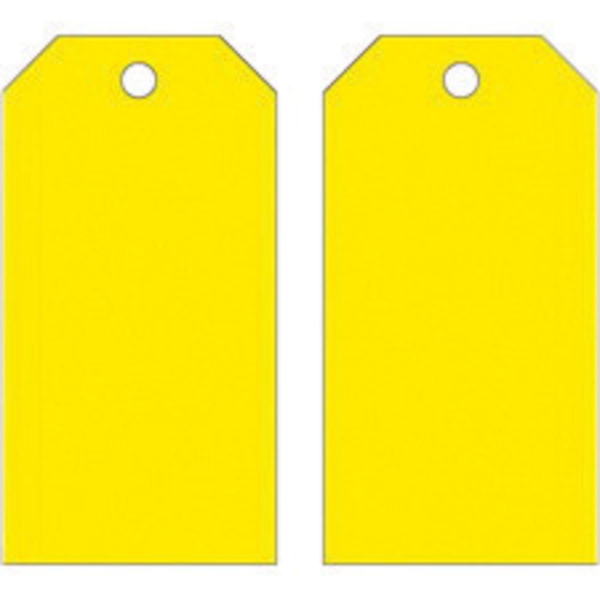 Brady® 5 3/4" X 3" Yellow Rigid Polyester Tag (25 Per Pack)