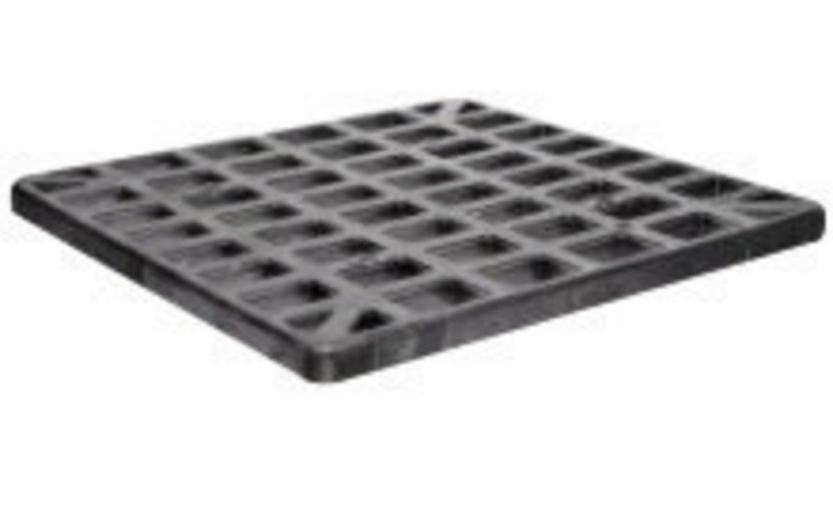 Eagle 51 1/2" X 51 1/2" X 4" Black HDPE Spill Containment Grate