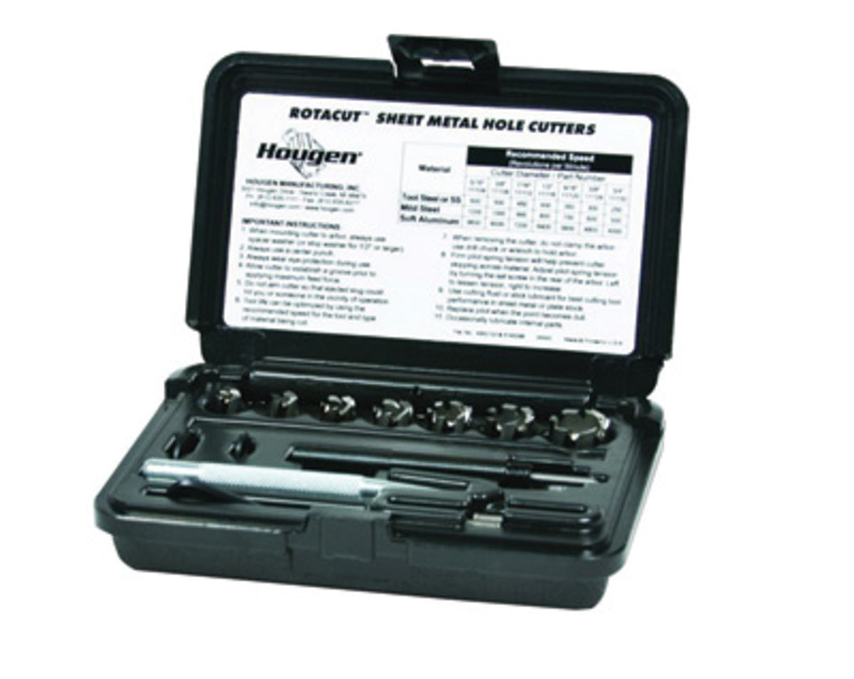 Hougen® 5/16" - 3/4" X 1/4" RotaCut™ Sheet Metal Cutter Kit