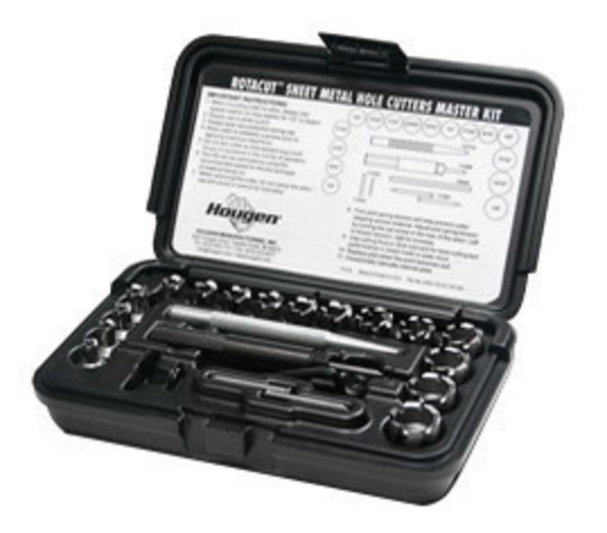 Hougen® 1/4" - 3/4" X 1/4" RotaCut™ Sheet Metal Cutter Master Kit