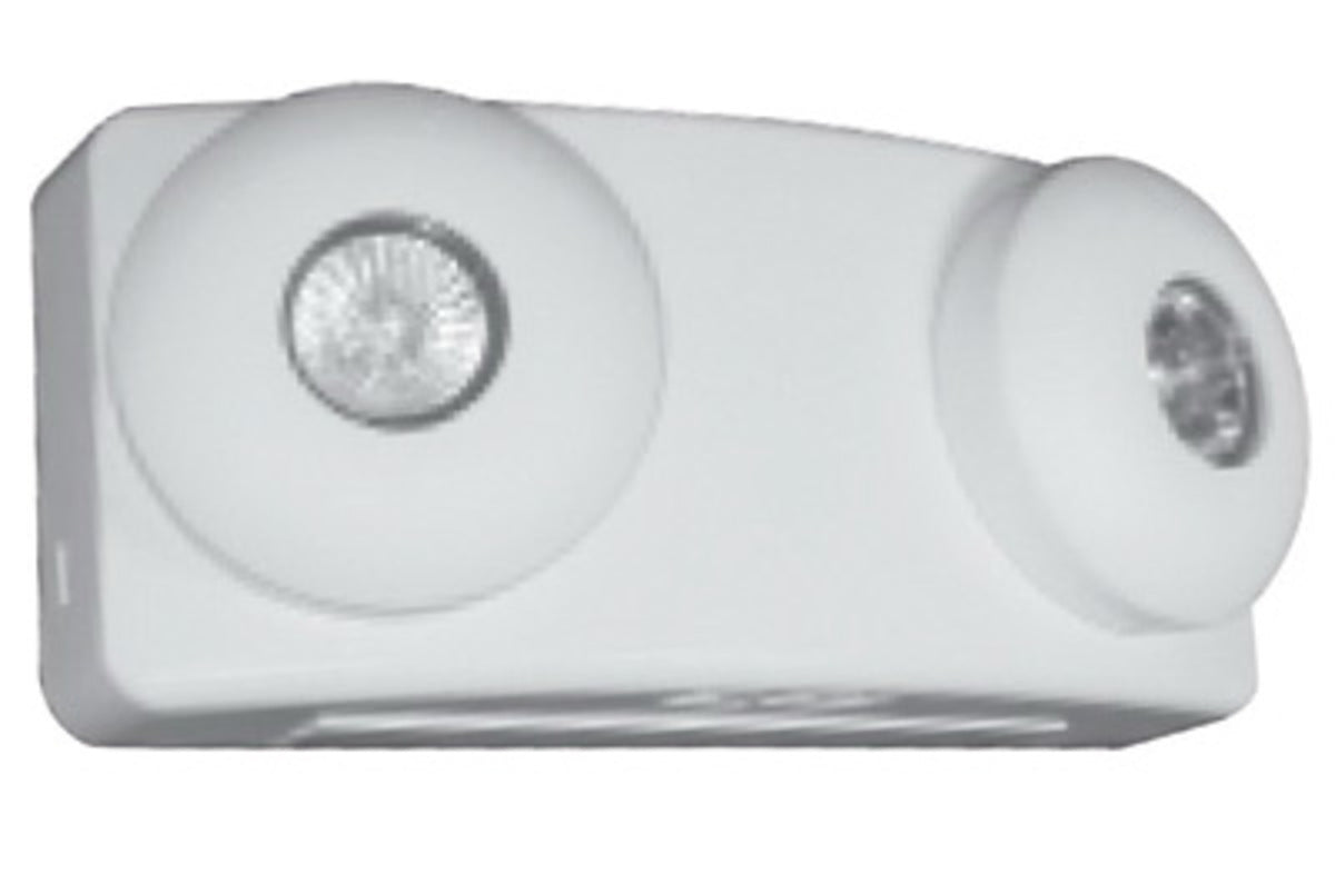 NMC™ 12" x 6" White 4" Plastic Emergency Light "Exit"