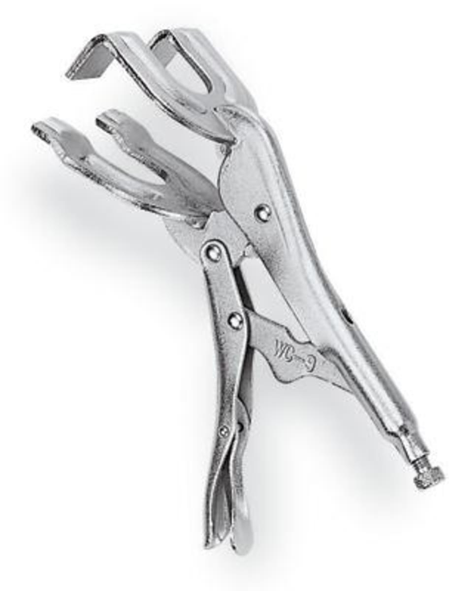 RADNOR™ Model 9R 9" Forged Steel Light Duty Wide Opening Locking C Clamp