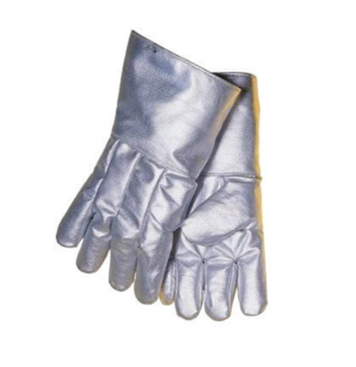 Tillman™ X-Large 14" Silver Aluminized Carbon Kevlar® Heat Resistant Gloves With 14" Gauntlet Cuff And Wool Lining And Wing Thumb