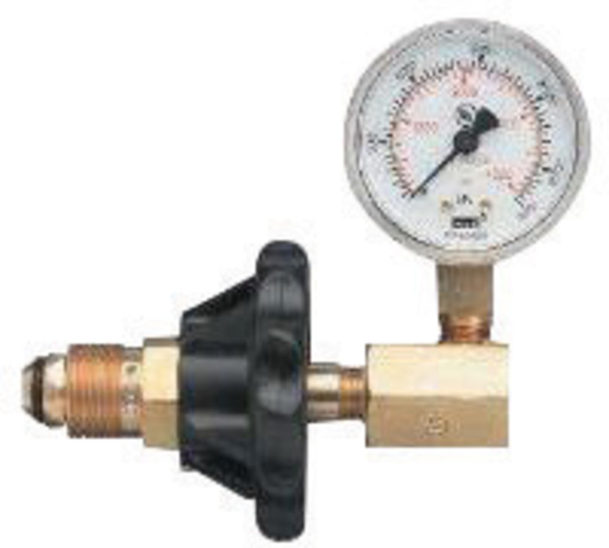 Western 3000 psig 2" CGA-540 Oxygen Brass Cylinder Pressure Testing Gauge