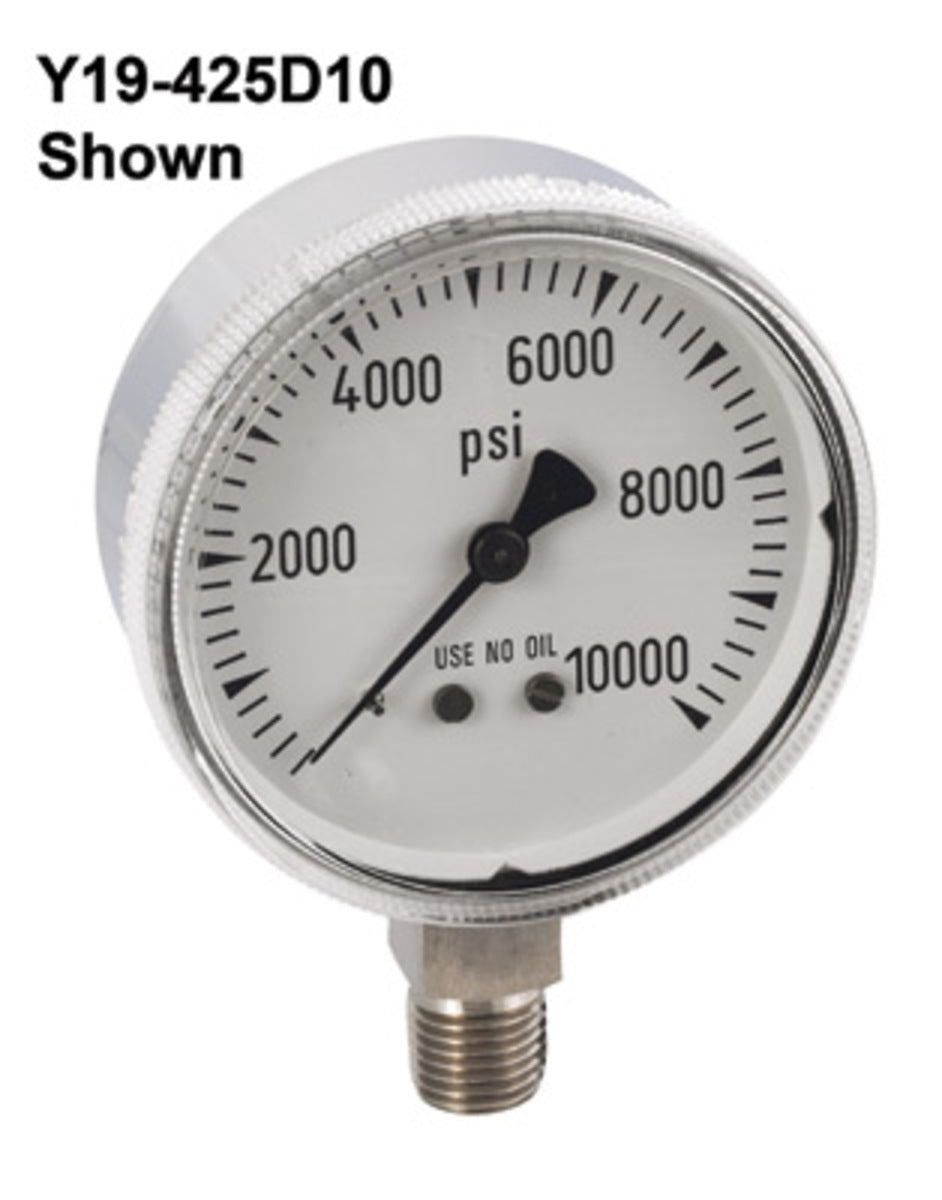 Gauge 2-1/2" Stainless 0-15 PSIG Graduations, 0.5 PSIG
