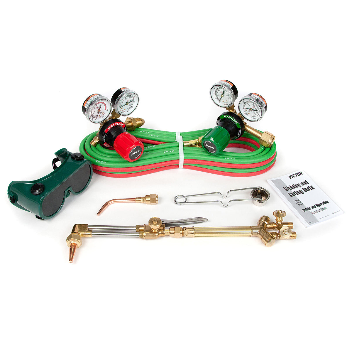 RADNOR™ Model 250-300DLX Victor® Style Medium Duty Acetylene Cutting/Welding Outfit CGA-300