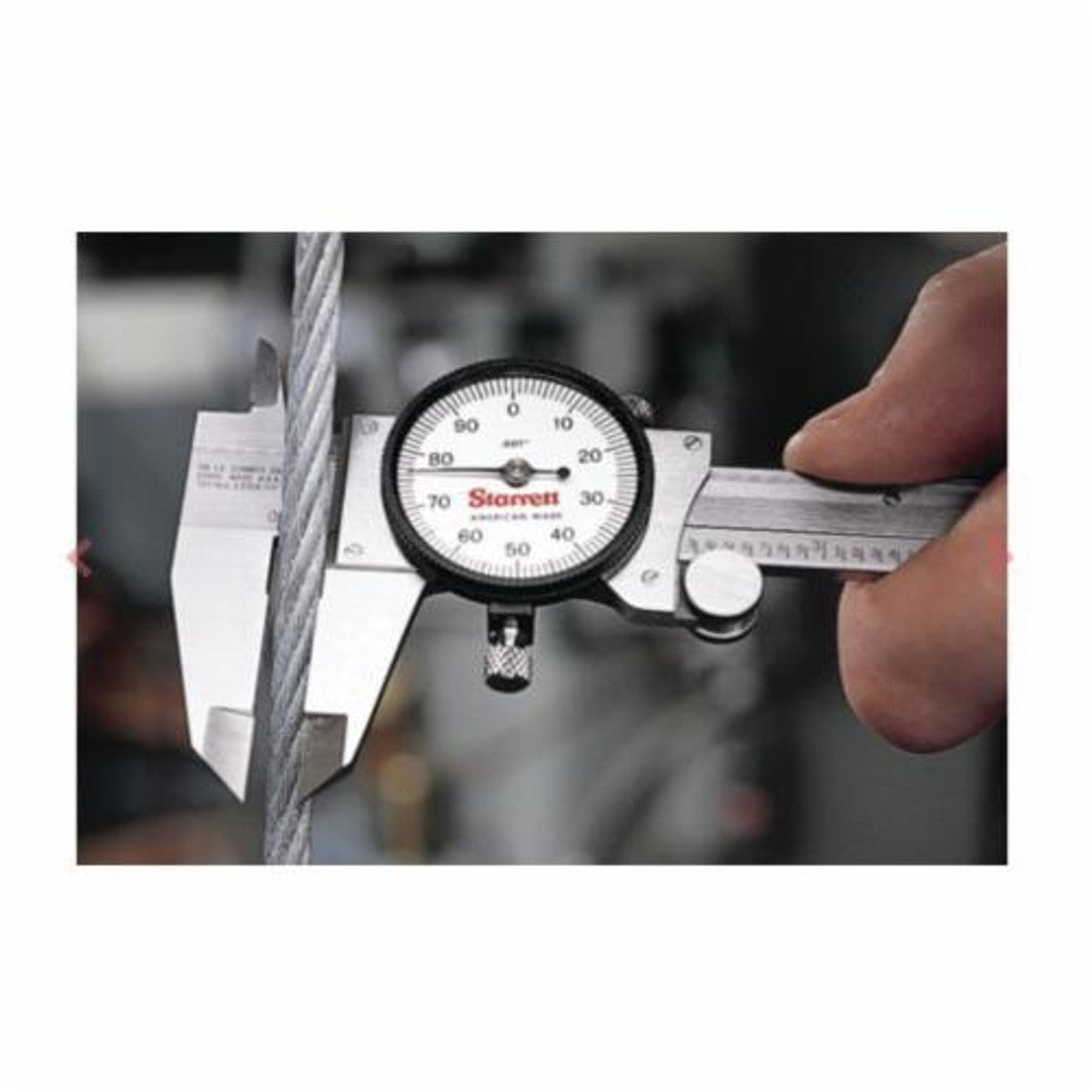 Starrett 120A-6 Dial Caliper w/Case, 0 - 6"