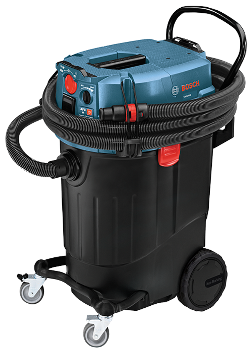 Bosch VAC140AH 14-Gallon Wet/Dry Dust Extractor Vacuum W/ Auto Filter Clean and HEPA Filter
