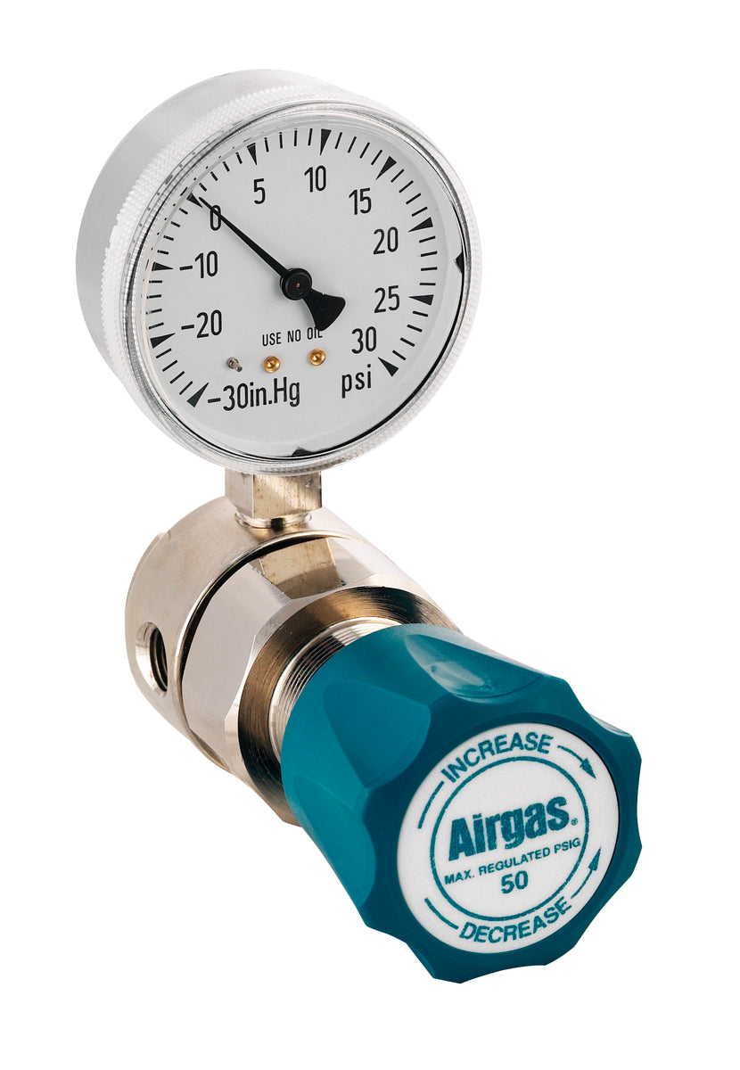 Airgas® Single Stage Brass 0-100 psi Analytical Line Regulator
