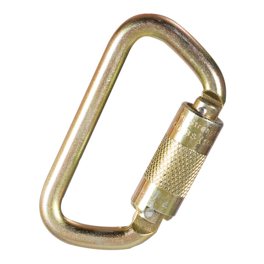 MSA Auto-Locking Steel Self-Locking Carabiner With 9/16" Gate Opening