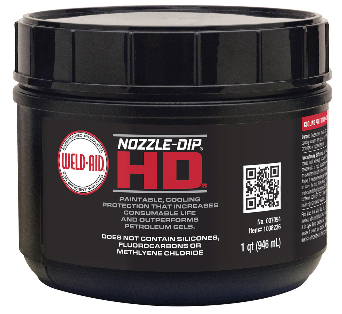 Weld-Aid 32 Oz Jar Colorless to Amber Nozzle-Dip HD® Anti-Spatter ...
