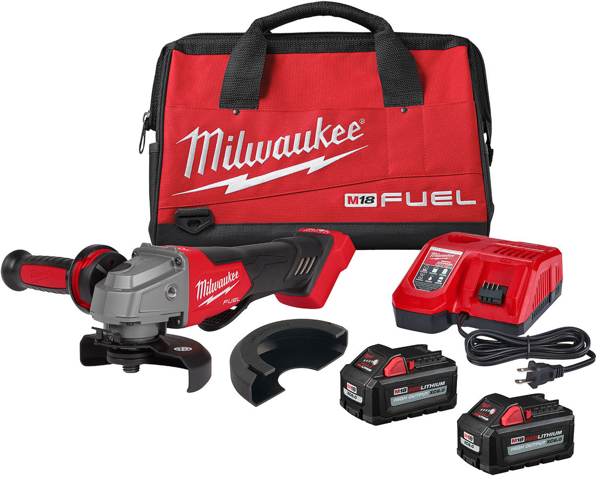 Milwaukee® 18 V M18 FUEL™ 4 1/2" | 5" Cordless Braking Grinder Kit