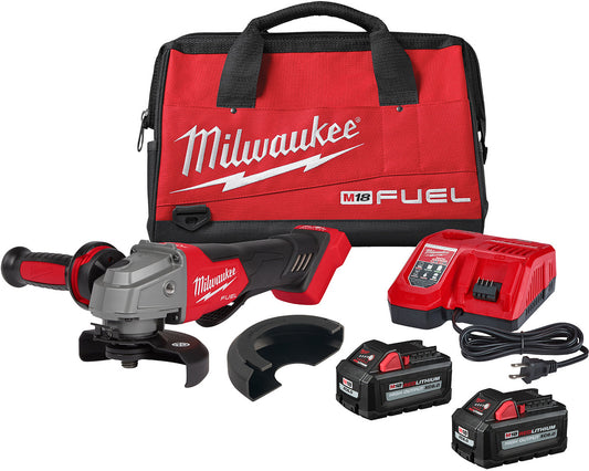 Milwaukee® 18 V M18 FUEL™ 4 1/2" | 5" Cordless Braking Grinder Kit