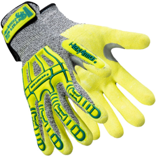 HexArmor® Large Rig Lizard 13 Gauge High Performance Polyethylene And Nitrile Cut Resistant Gloves With Nitrile Coated Palm And Fingertips