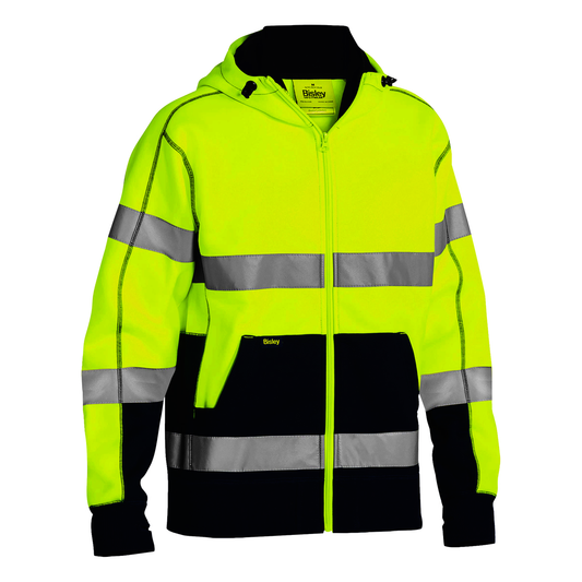 Protective Industrial Products 2X Hi-Viz Yellow and Navy Bisley® Fleece/Polyester Sweatshirt