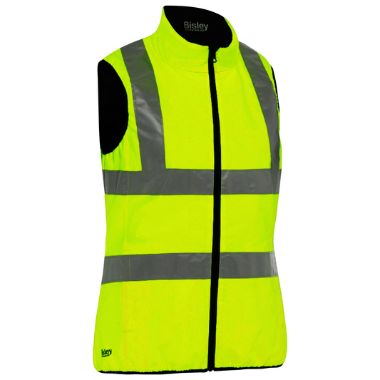 Protective Industrial Products Women's X-Large Hi-Viz Yellow Bisley® Polyester/Polyurethane/Taffeta Reversible Insulated Vest