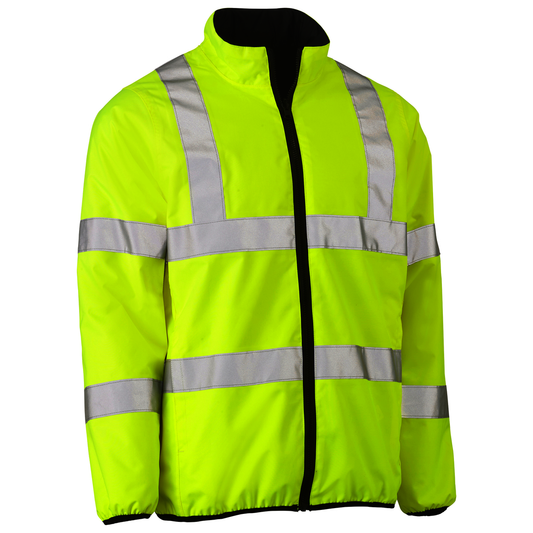 Protective Industrial Products 2X Hi-Viz Yellow Bisley® Polyester/Polyurethane/Taffeta Reversible Jacket