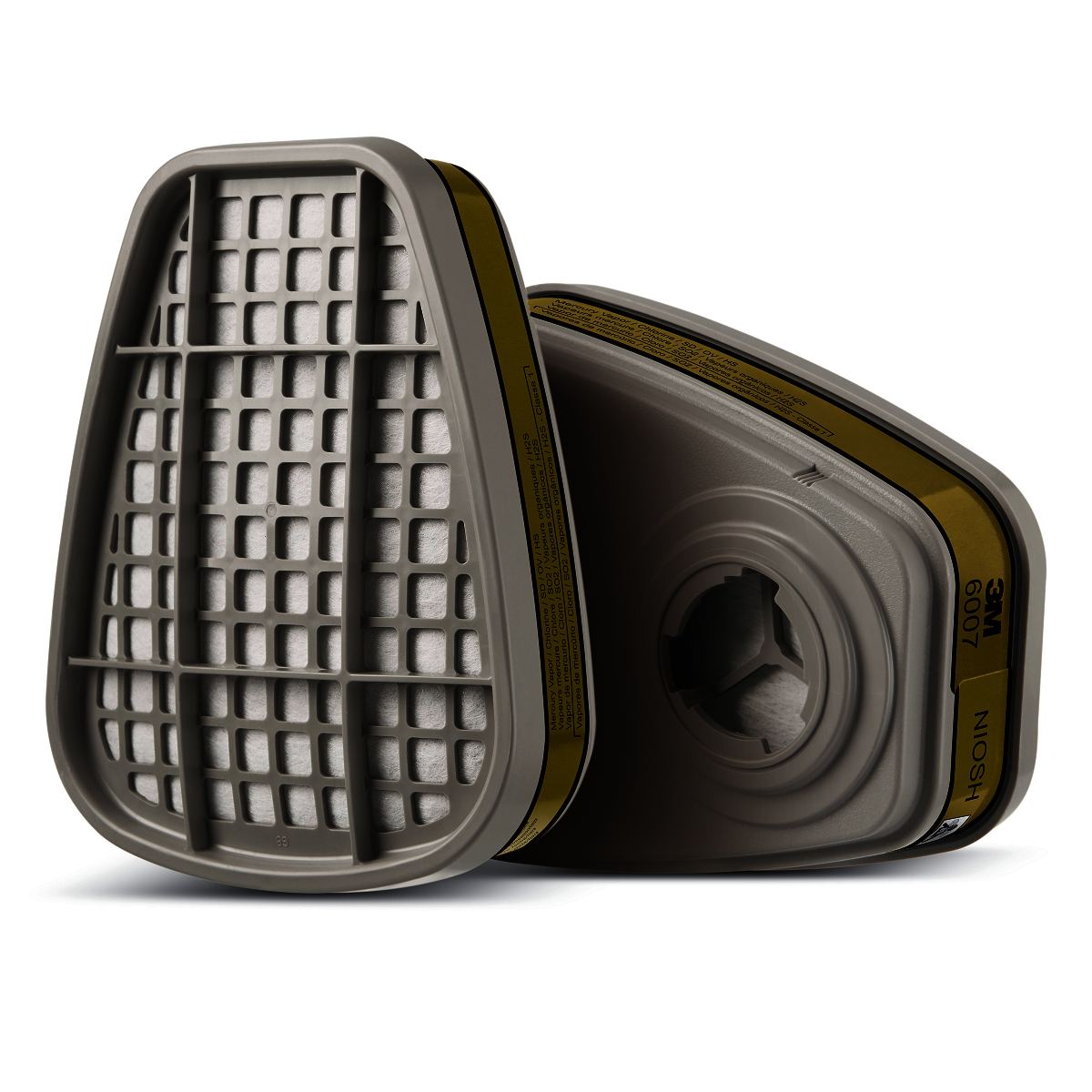 3M™ Sulfur Dioxide, Organic Vapor, Mercury, Hydrogen Sulfide, Chlorine, And Acid Gas Cartridge