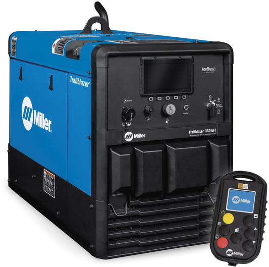 Miller® Trailblazer® 330 EFI Engine Driven Welder With 23 hp Kohler® Gasoline Engine, Dynamic DIG™, ArcReach® Technology, Excel™ Power, Polarity Reversing And Wireless Interface Control