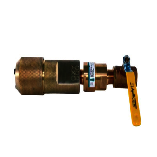 Oxylance OXY 600 Series Burning Bar Holder With B Fitting, Lever Valve And Thermal Shutoff (For 1/4" Pipe And .540" OD Tube)