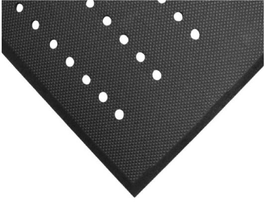 M+A Matting 4' X 6' Black Nitrile / PVS blended Complete Comfort Floor Mat