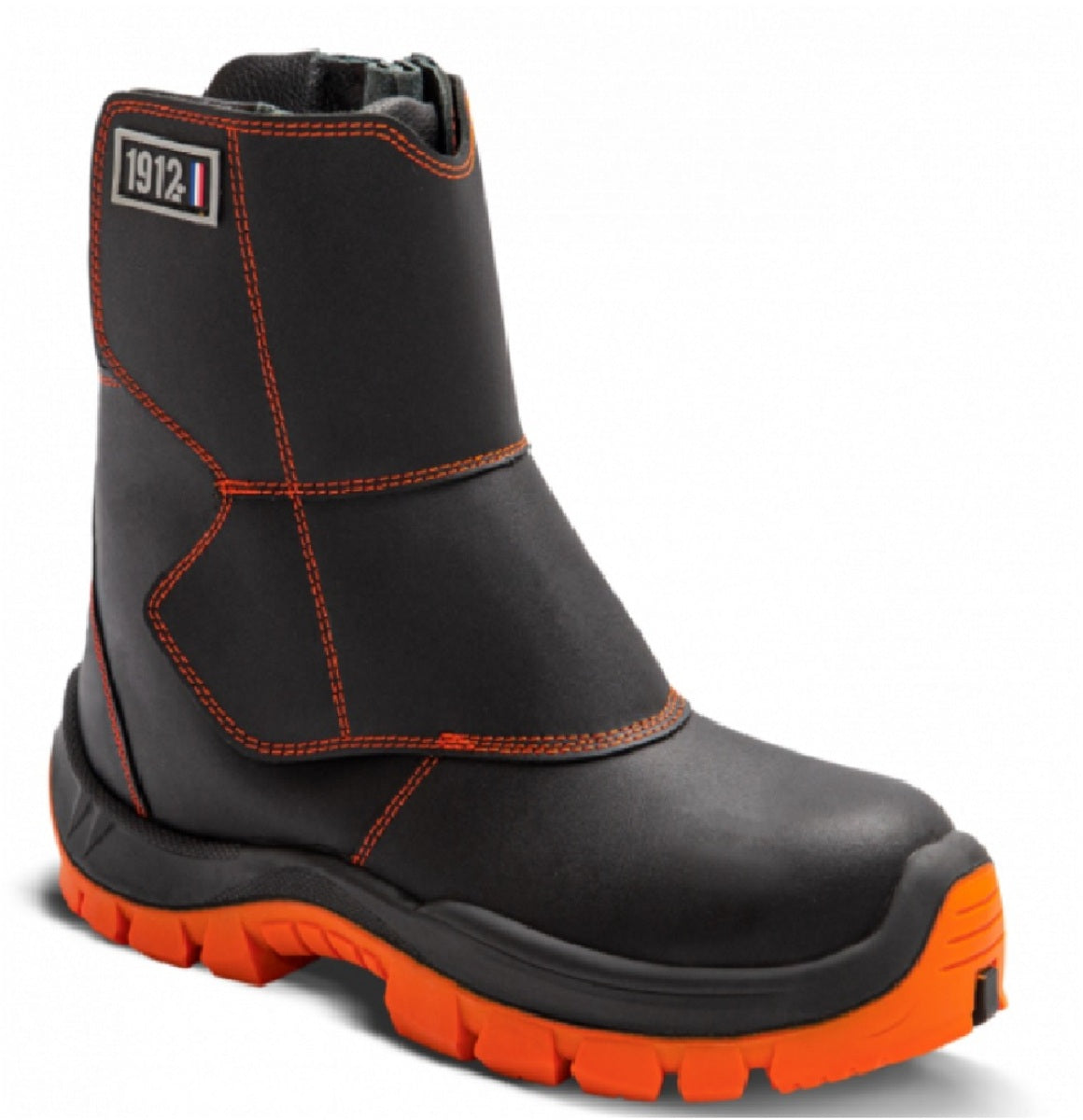 Gaston Mille Inc Size 9 Black Atna Top Leather Composite Toe Rangers Boots With PU Nitrile Insulated Sole And Sanitized® Lining