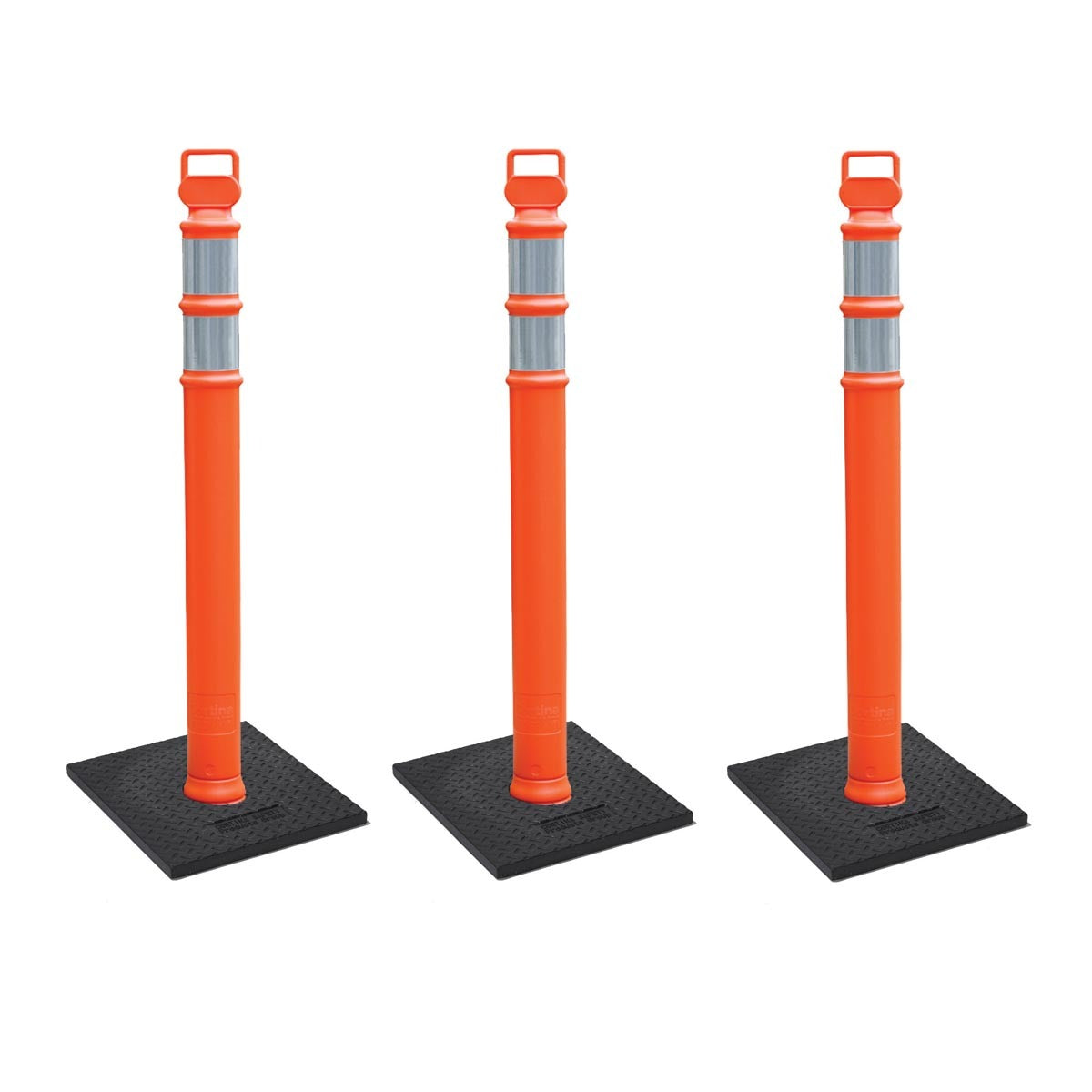 Cortina Safety Products 17" X 7" X 50" Orange Polyethylene EZ Grab Delineator