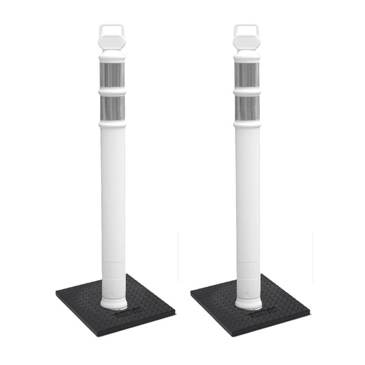 Cortina Safety Products 17" X 7" X 50" White Polyethylene EZ Grab Delineator
