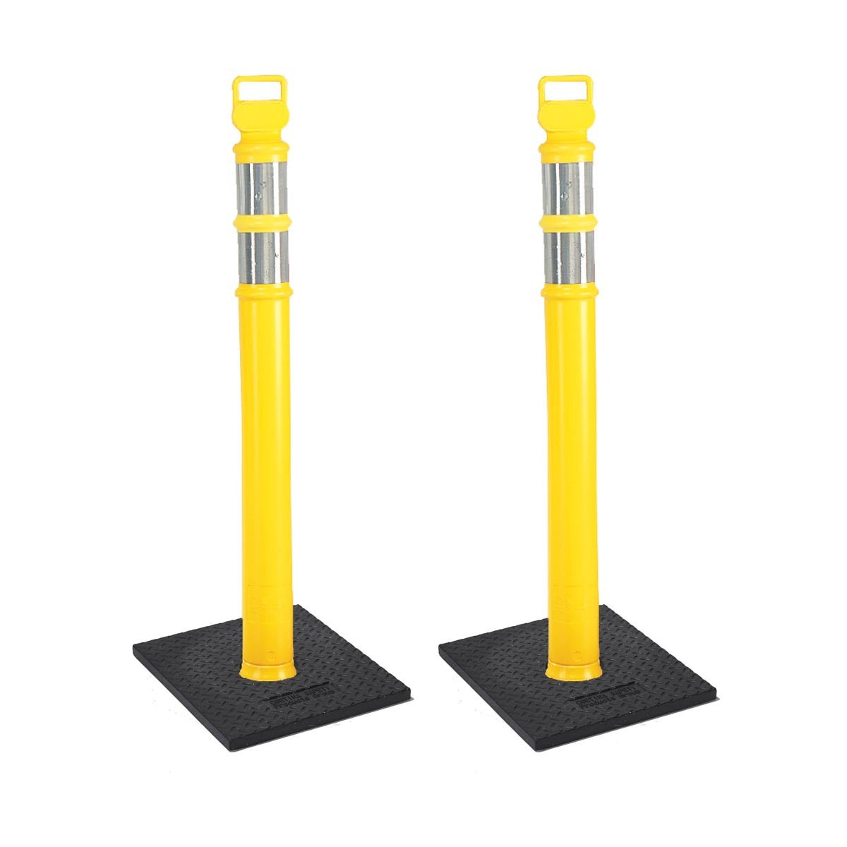 Cortina Safety Products 17" X 7" X 50" Yellow Polyethylene EZ Grab Delineator